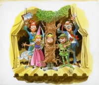 Jack Davis "School Play" with Kids as Robin Hood