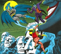 1977 Super DC Calendar for February: Batman and Robin