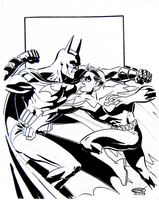 Grayson Batman vs Talon Big Applecon 2009 sketch