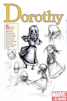 Wizard Of Oz - Dorothy Sketch page