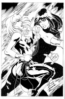 Wonder Girl vs Donna Troy by Alex Lei