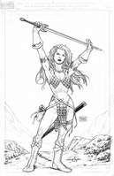 Red Sonja 3rd Commission Pencil
