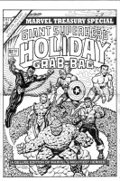 Marvel Holiday Grab-Bag 1974 alt. Cover w/ concept Falcon ver. 2 - ERNIE CHAN