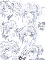 Young Monika sketches