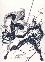 Spider-Man vs. Venom Sketch